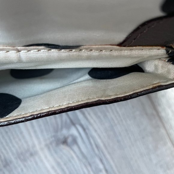 kate spade Gray Leather Crossbody Purse Twistlock Closure - Picture 9 of 13